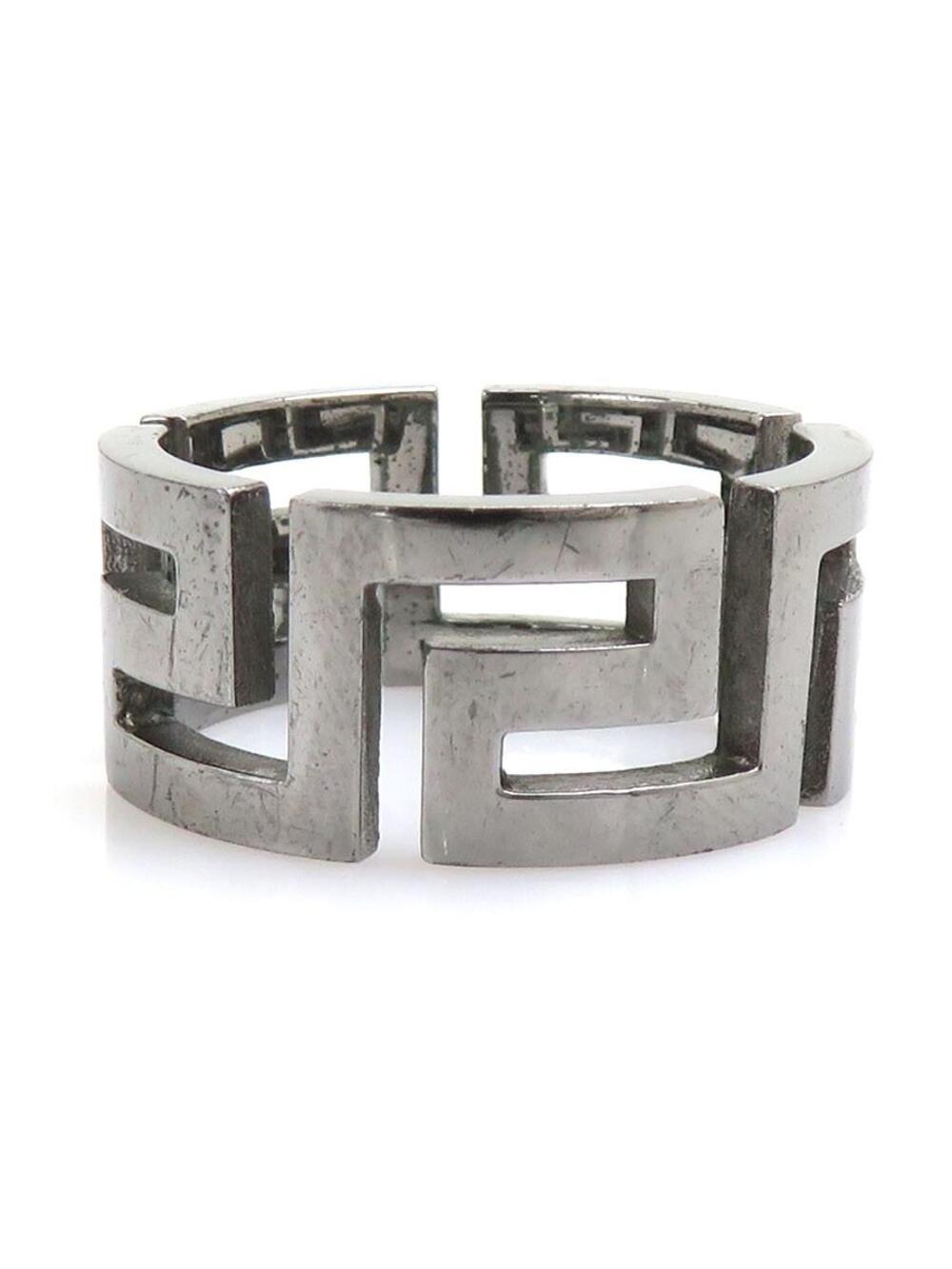 Auth Versace Ring Silver Metal - #340640V12B